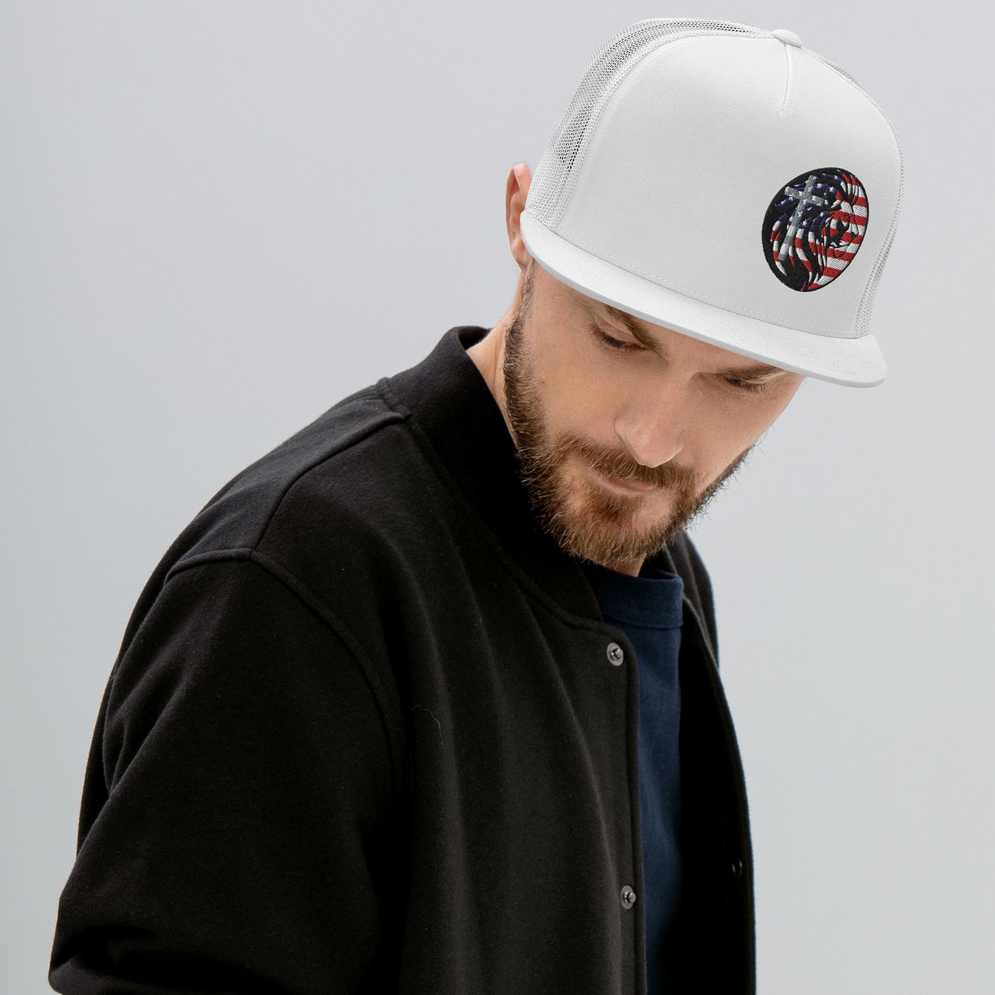 Lion head American Flag - Trucker Cap
