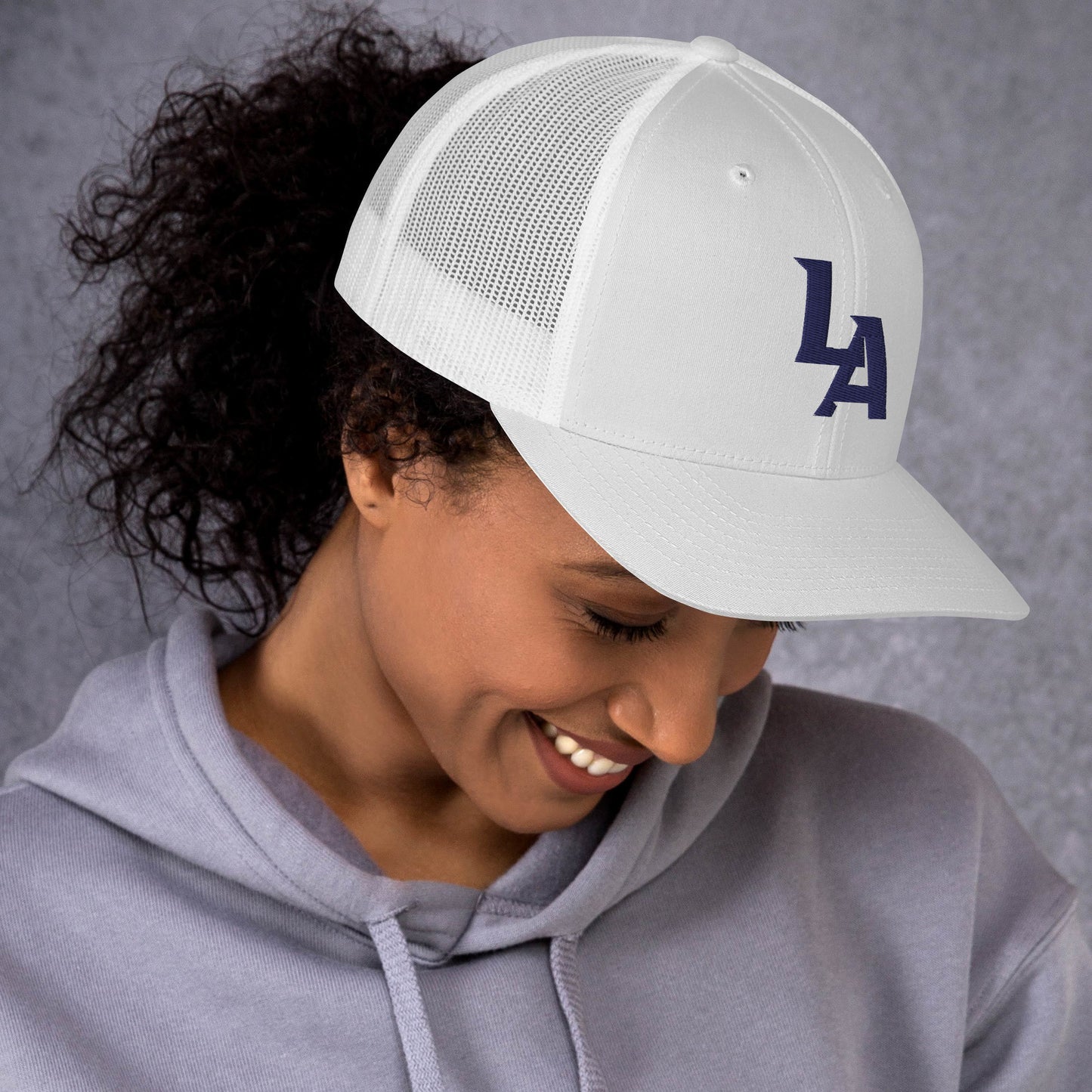 LA Blue Trucker Cap