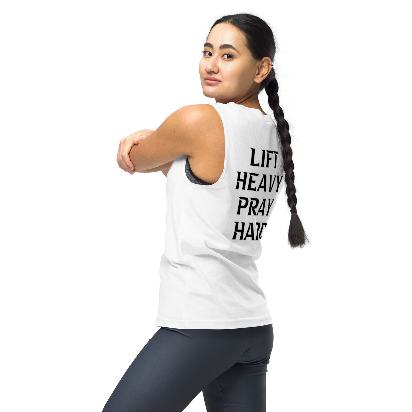 Lift Heavy Pray Hard Muscle Shirt